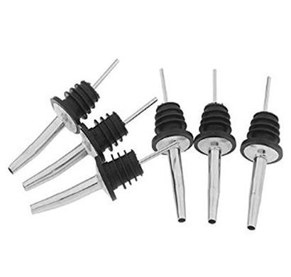 metal pourer nozzle with plastic cork tapered spout