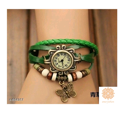 amar fashion women watch leather analog designs 7 piece 1 (multi)