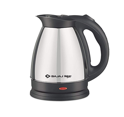bajaj majesty ktx15 1.7l ss kettle (black and silver)