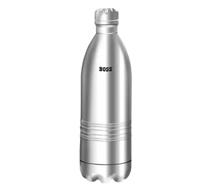 boss stainless steel insulated 1000 ml flask (silver)