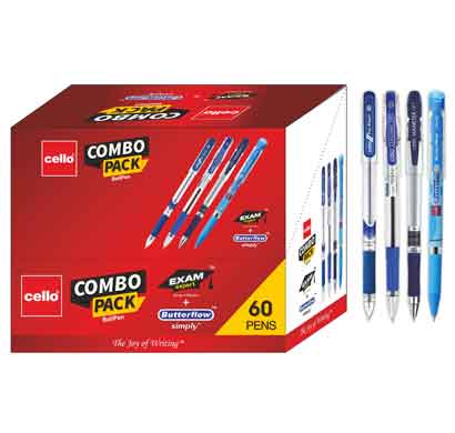 cello pinpoint (pack of 60 pens -blue) cel1000537