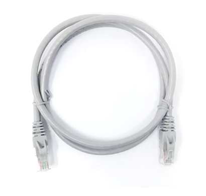 dax (dx-dl-cc6001-grey) cat 5e cca 1 meter dark grey patchcord with clip lock