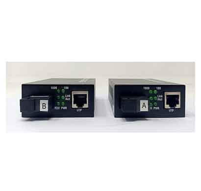 dax media converter for 10/100/1000 single node fiber sc interface 1550/1310nm as a pair (dx-mc5320usgc)