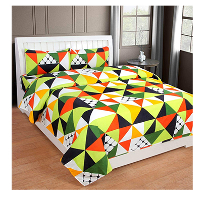 dream aura (b07yxnnc8g) victorian summer dream, 100% polyester double bedsheet with 2 pillow covers, da021 (multi)
