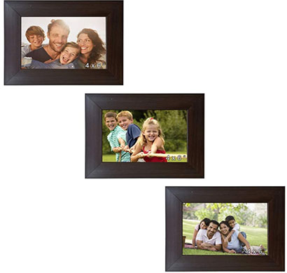 enormous kart on wall wood memory wall classic individual photo frames set of 3