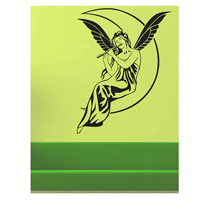 enormous kart on wall black angel wall sticker