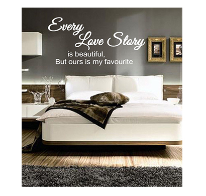 enormous kart on wall black pvc every love story wall sticker