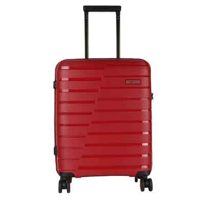 fly helium red 67 cms polypropylene hard check-in luggage 4 wheels trolley bag suitcase