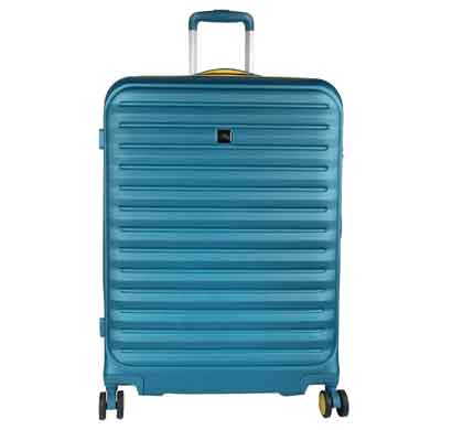 fly raptor turquoise 56 cms polycarbonate cabin luggage 4 wheels hard suitcase trolley