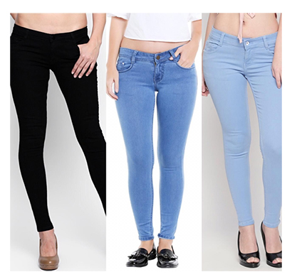 for you for me (maa-silky bbaib) women western wear - western bottomwear - jeans -regular (black, bata, ice)