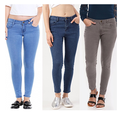 for you for me (maa-silky babasgr) women western wear - western bottomwear - jeans -regular (bata, basic and grey)