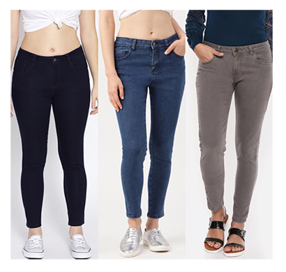 for you for me (maa-silky nbbasgr) women western wear - western bottomwear - jeans -regular (navy blue, basic and grey)