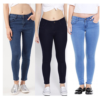 for you for me (maa-silky basbba) women western wear - western bottomwear - jeans -regular (basic, black and bata)