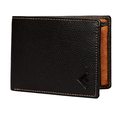 fustaan men genuine leather wallet (black)