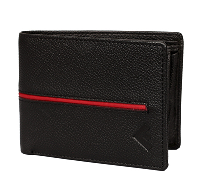 fustaan men genuine leather designer men wallet (black)