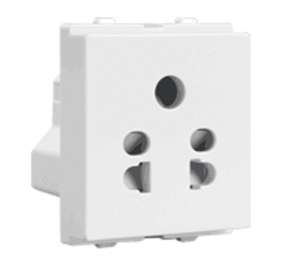 havells (acvksww065) crabtree verona 6a five pin socket (white)
