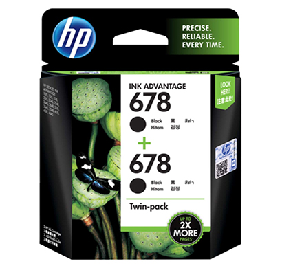 hp 678 black ink crtg 2-pack-(l0s23aa)