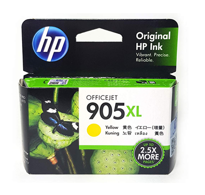 hp 905xl yellow original ink cartridge-(t6m13aa)