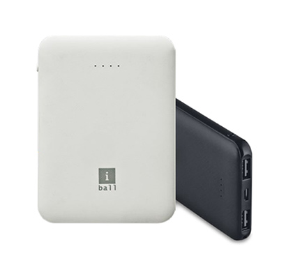 iball (ib-5000lps) 5000 mah powerbank, dual usb output