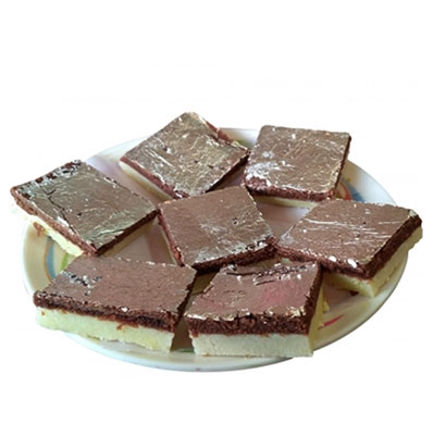 joy choco milk burfi (chocoburfi_5) chocolate brown and white