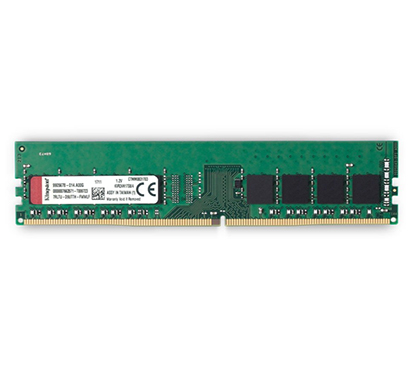 kingston valueram 4gb 2400mhz ddr4 non-ecc cl17 dimm 1rx8 desktop memory (kvr24n17s8/4)