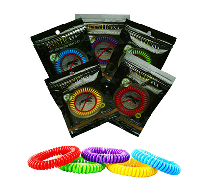 leevme eva anti mosquito bracelet 100% natural for 10 days use ( multicolour)