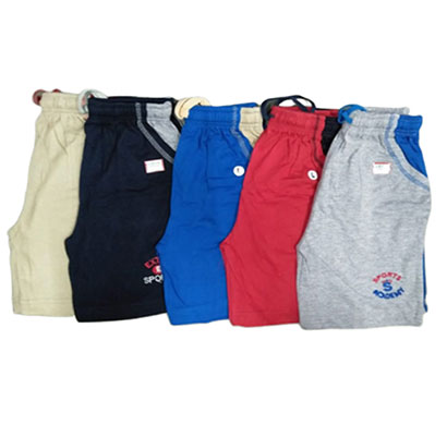 lilli kids shorts for boys cotton bermuda fit elasticated slip on half pant multicolor