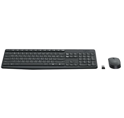 logitech mk235 (hindi) wireless keyboard and mouse combo (black)
