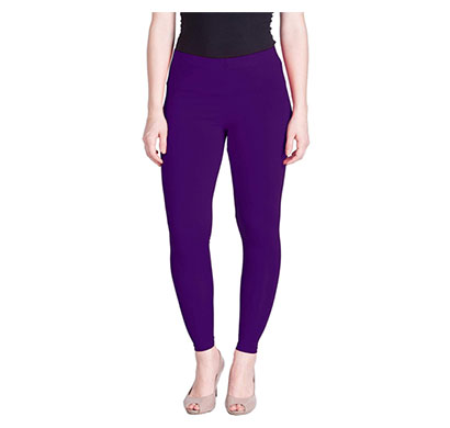 mks impex cotton lycra ankle length leggings for women & girls (royal blue)