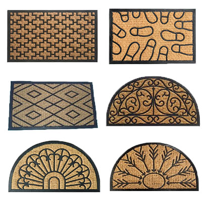 panama coir rubber door mat (size 60x90cm)