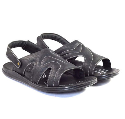 pokrok men pu casual semi formal sandals (ppf3) tan, brown, black