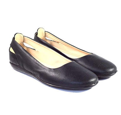 pokrok women pu stylish belly shoes (number1) black