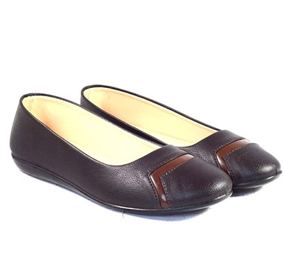 pokrok women pu stylish belly shoes (number2) brown
