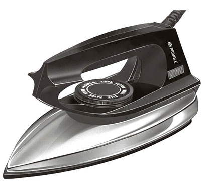 pringle di-1100 dry iron 750 watt dry iron black silver