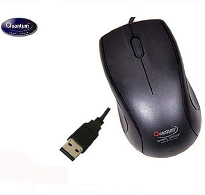 quantum qhm232 usb wired mouse (black)