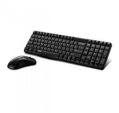 rapoo x1800 wireless keyboard and mouse combo (black)