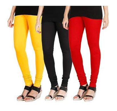 ritzzy women's cotton lycra leggings combo offer for women (multi color)