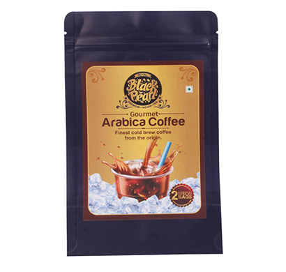 royal black pearl gourmet arabica coffee 2 brew bag cold coffee 50 gm