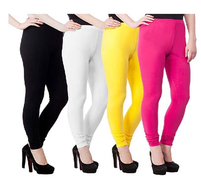 s c trendz cotton lycra fabric leggings multicolor