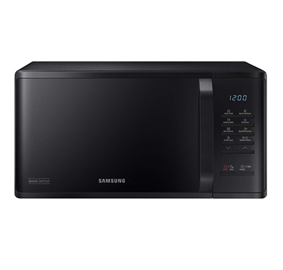samsung (ms23k3513ak/t) 23 lit solo microwave oven (black)