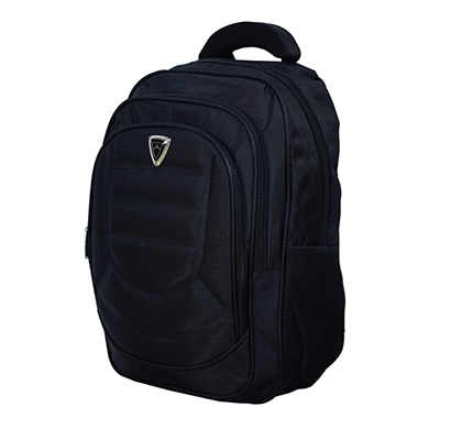 shopizone college business office backpack travel daypack for laptop macbook notebook (black)