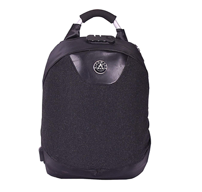 shopizone anti-theft laptop backpack water resistant business bag with usb charging port and lock for men women (black)