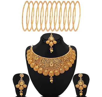 sukkhi classic gold plated jewellery combo for women (cb72361gldpm102017-2.4)