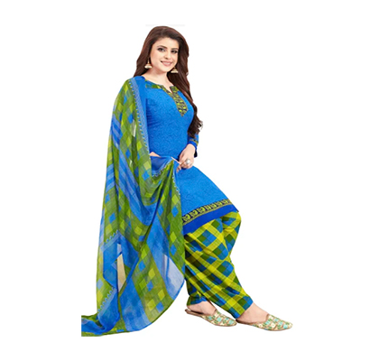tendisha (2779) synthetic printed unstitched dress material (multi)