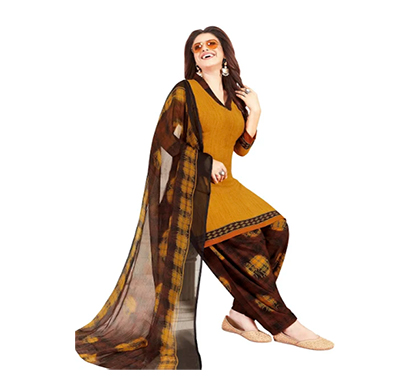 tendisha (2783) synthetic printed unstitched dress material (multi)
