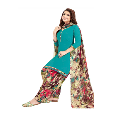 tendisha (2788) synthetic printed unstitched dress material (multi)