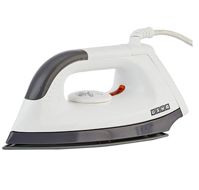 usha electric ei-1602 (1000w) dry iron (white)