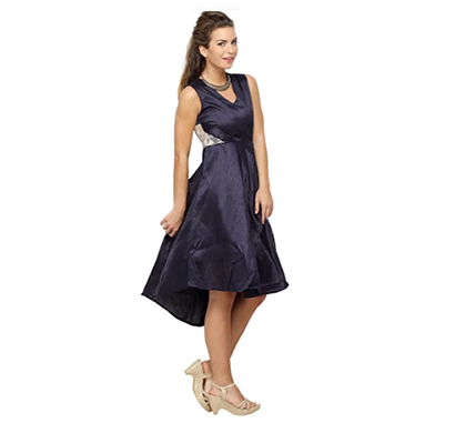 vodka fashion india raw silk dress (multicolor)