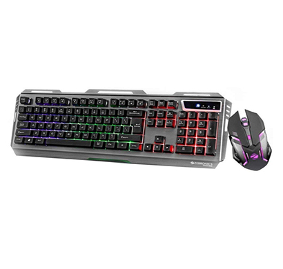 zebronics gaming transformer (keyboard & mouse) combo set (black)