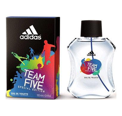adidas team five 100 ml edt for men
